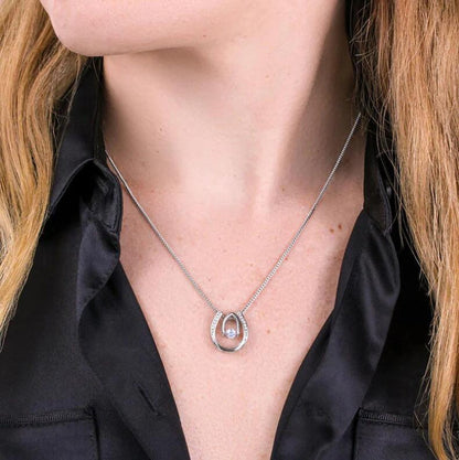 Lucky Horse Shoe Pendant Necklace
