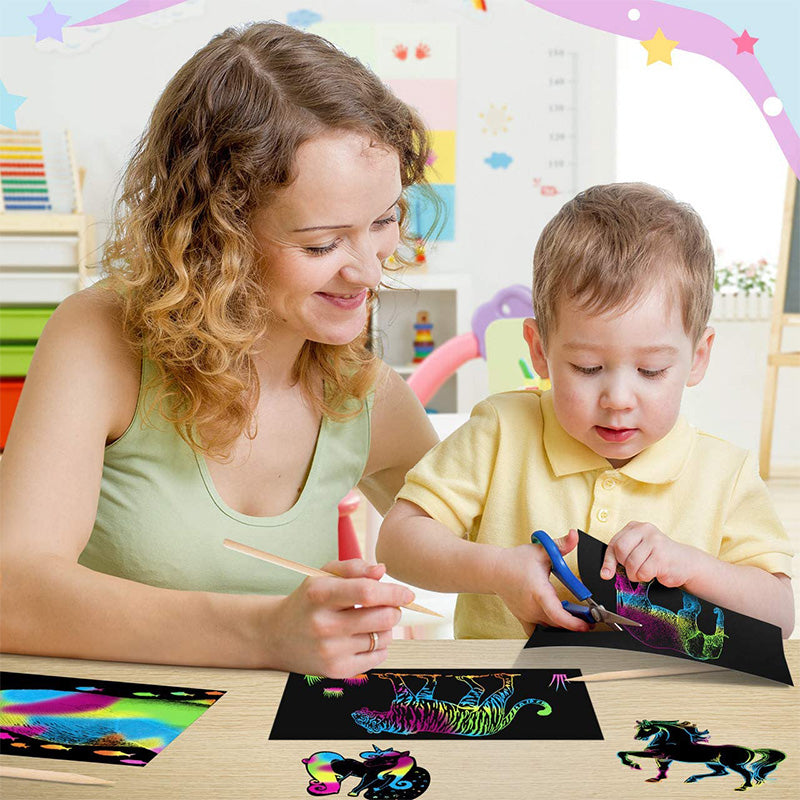 Colorful Rainbow Scratch Off Card Set