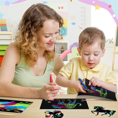 Colorful Rainbow Scratch Off Card Set