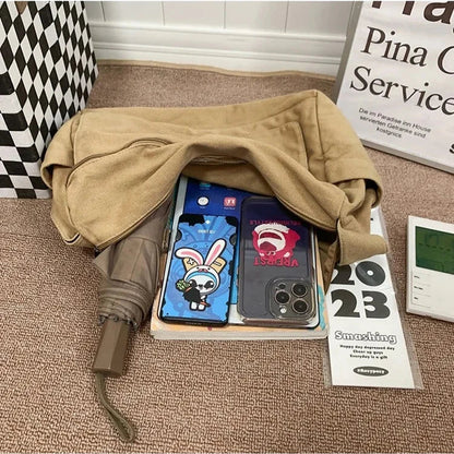 Practical Canvas Crossbody Messenger Bag for Daily Use