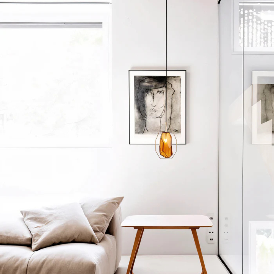 Simple Elegant Glass Hanging Light