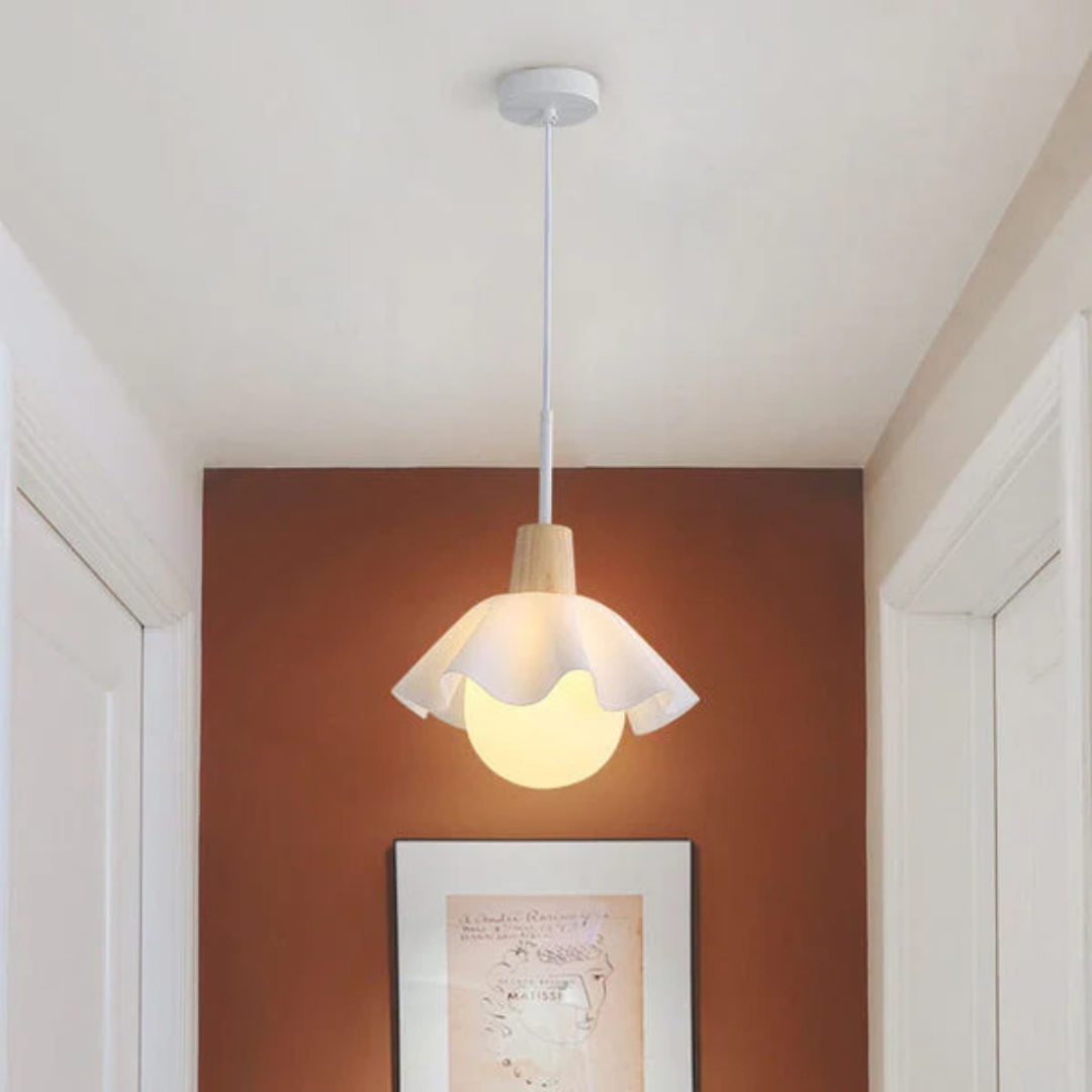Petite Floral Hanging Lamp