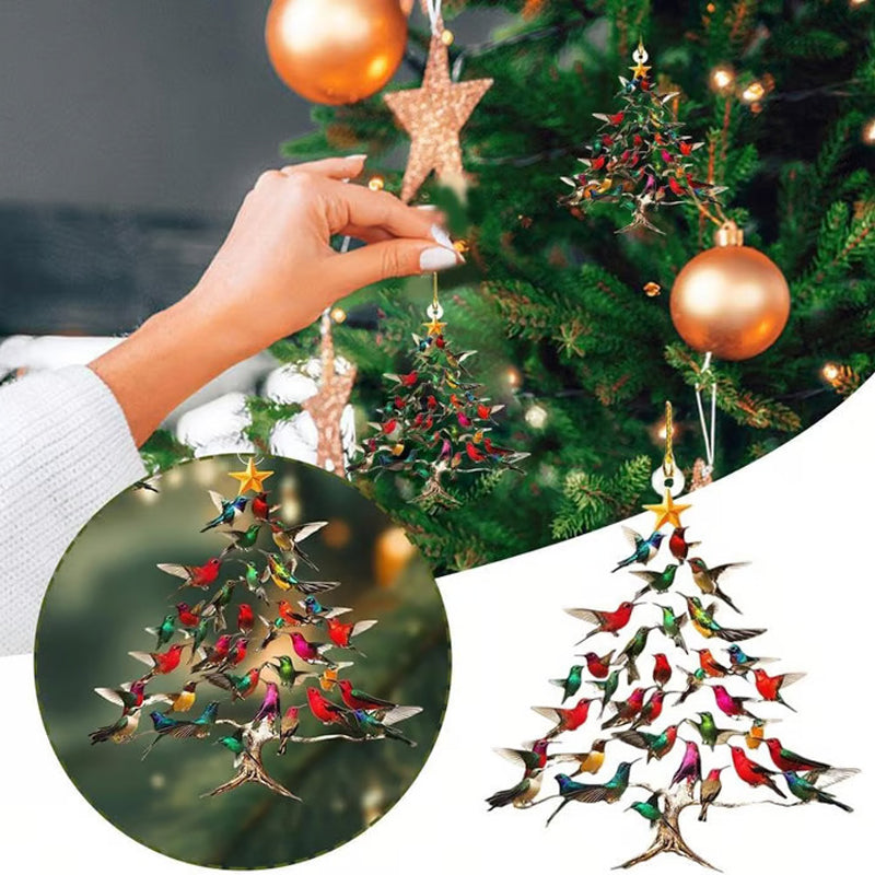 Colorful Bird Christmas Tree Ornament