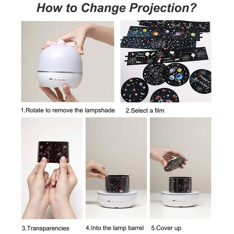 Galaxy Starry Night Light Projector