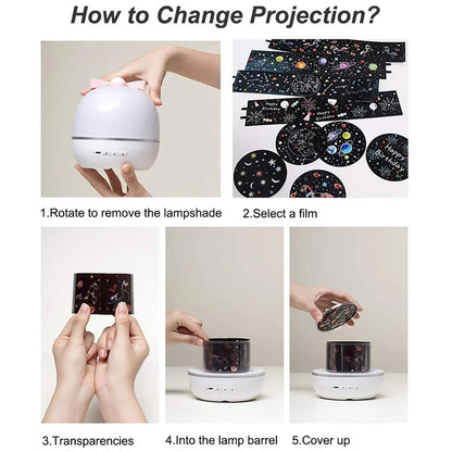 Galaxy Starry Night Light Projector
