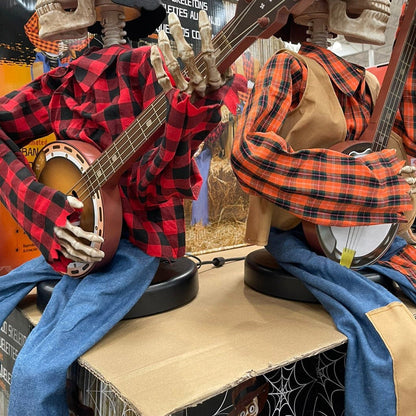 Funny Cartoon Banjo Skeleton Figures
