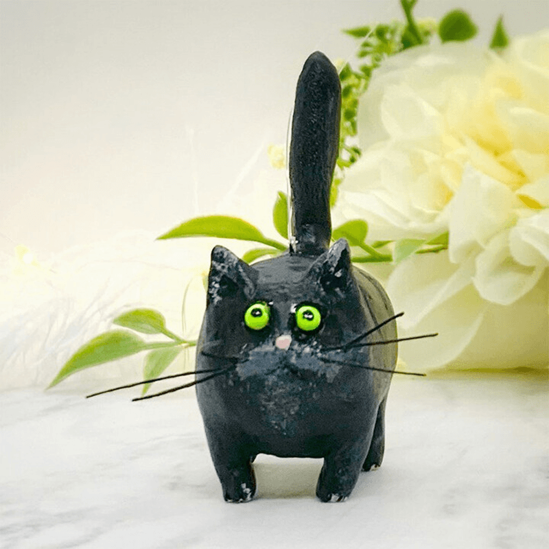 Personalized Handmade Kitty Xmas Tree Decoration - Fesara