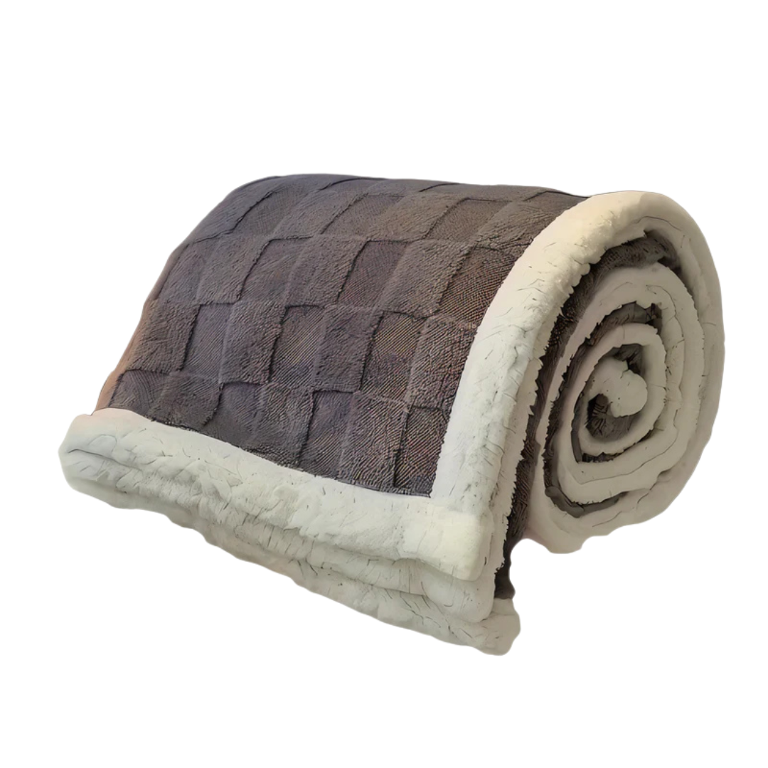 Plush Fesara Fleece Throw Blanket
