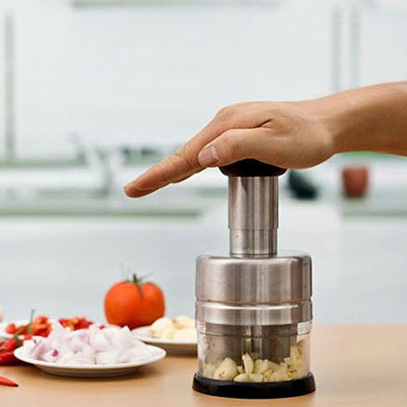 Easy Clean Stainless Garlic Crusher - Fesara