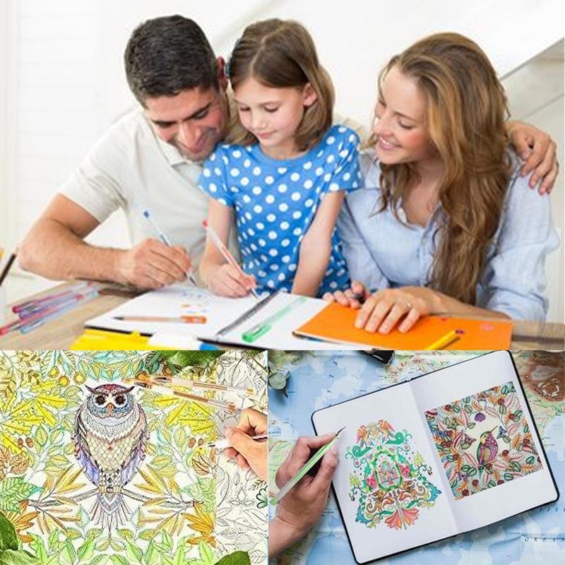 Vibrant Gel Pens for Adult Coloring