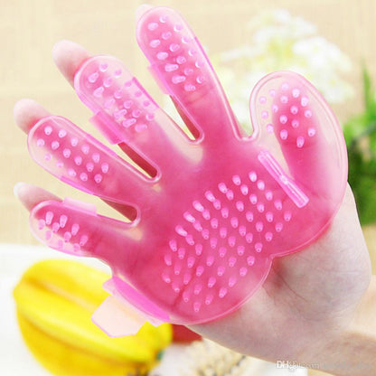 Gentle Pet Grooming Glove Brush