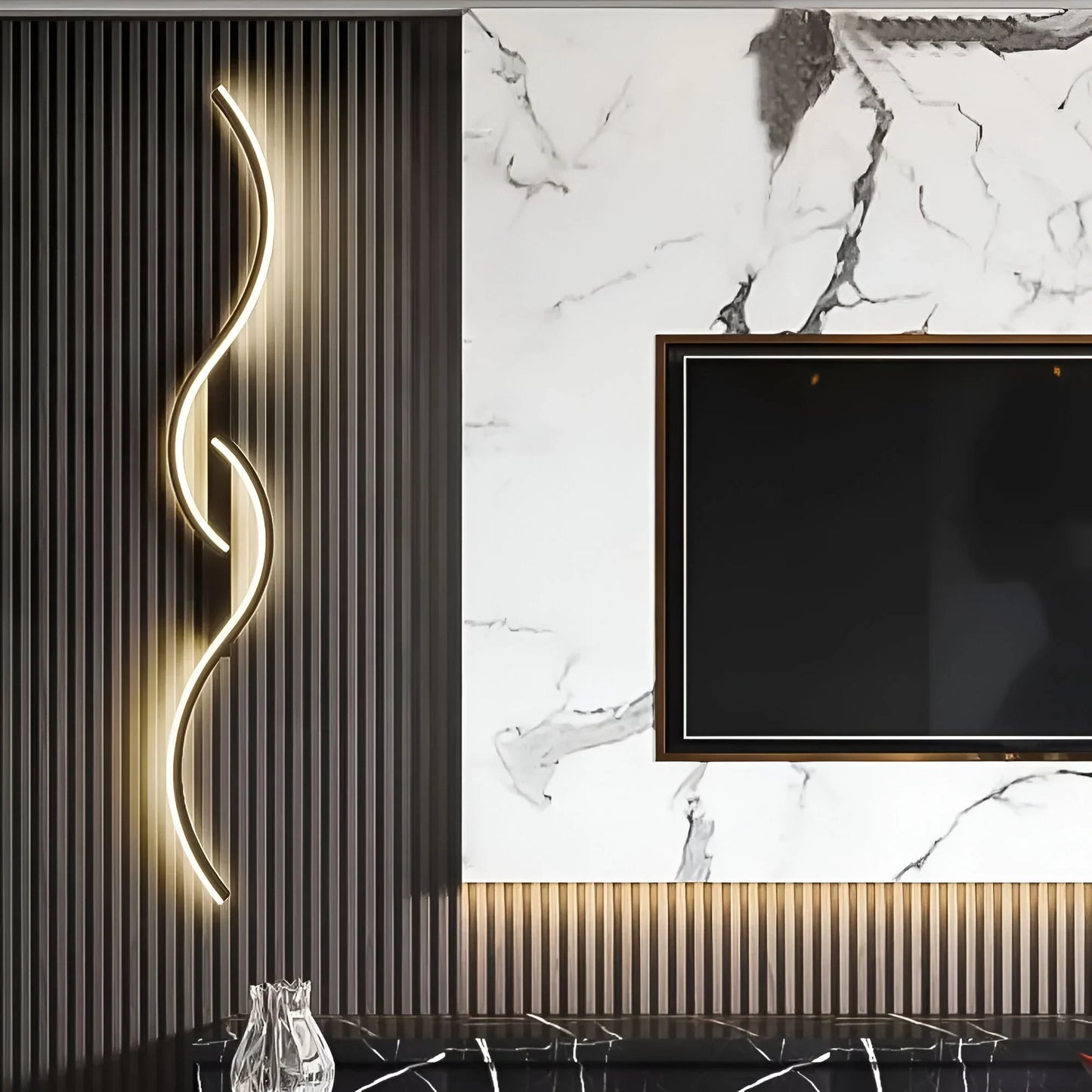 Modern Arc Shaped Wall Lamp