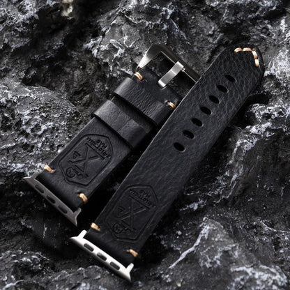 Genuine Brown Leather Apple Watch Strap