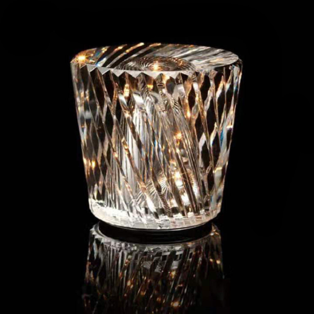 Elegant Glass Wireless Desk Lamp