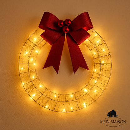 Bright Christmas Wreath Garland Lights