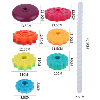 Fesara | Bright Rotating Toy Tower - Stack and Play