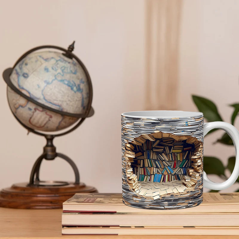 Colorful 3D Book Mug