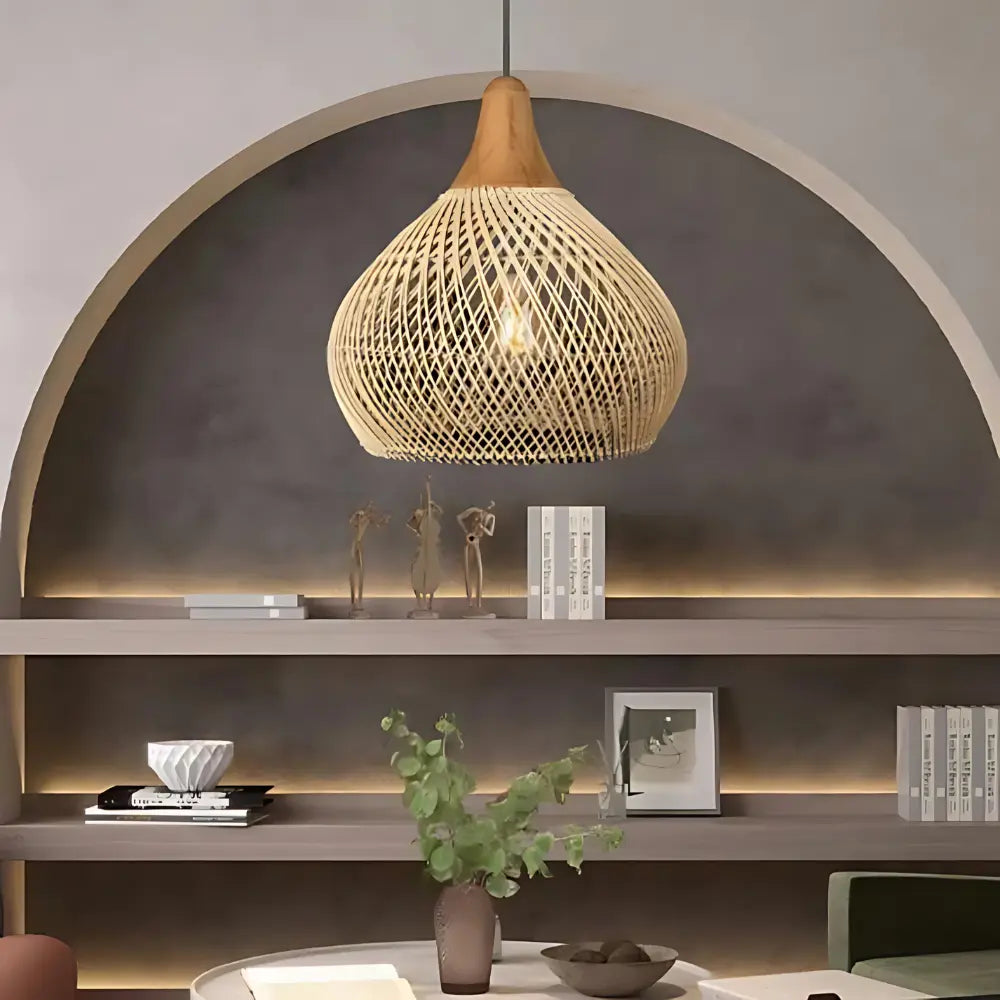 Handcrafted Woven Rattan Table Lamp