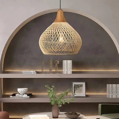 Handcrafted Woven Rattan Table Lamp