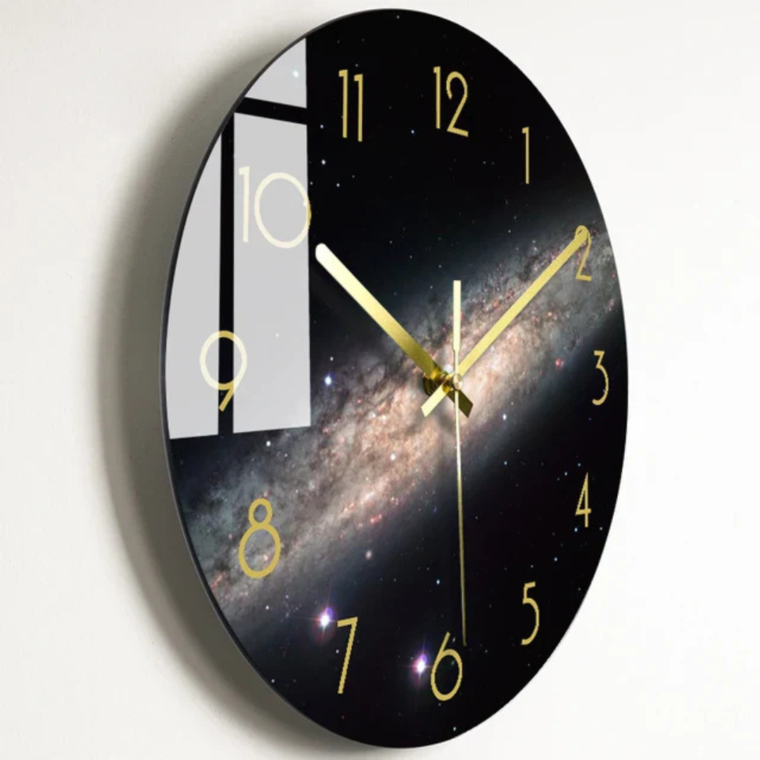 Big Clear Wall Clock - Simple Classic Home Decor
