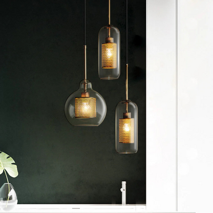 Elegant Glass Pendant Light for Dining Room