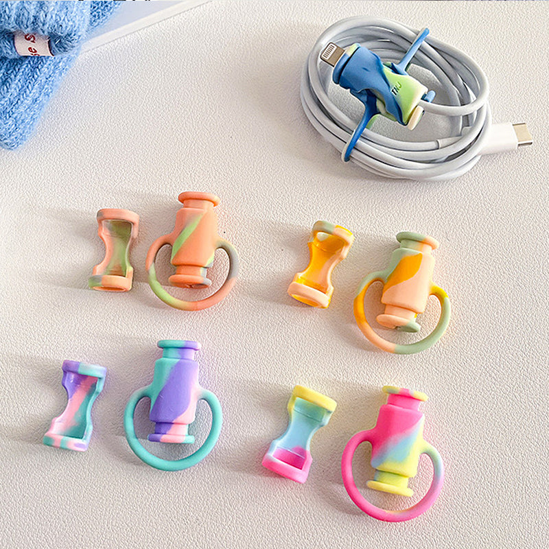 Flexible 2-in-1 Silicone Phone Cable Protector