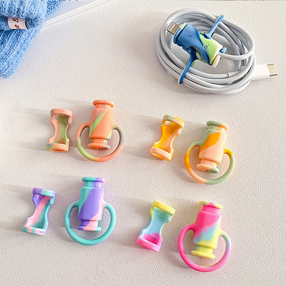 Flexible 2-in-1 Silicone Phone Cable Protector