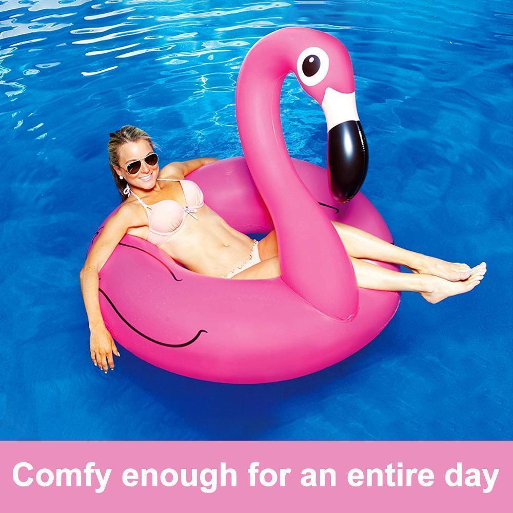 Fun Pink Pool Float Flamingo Raft