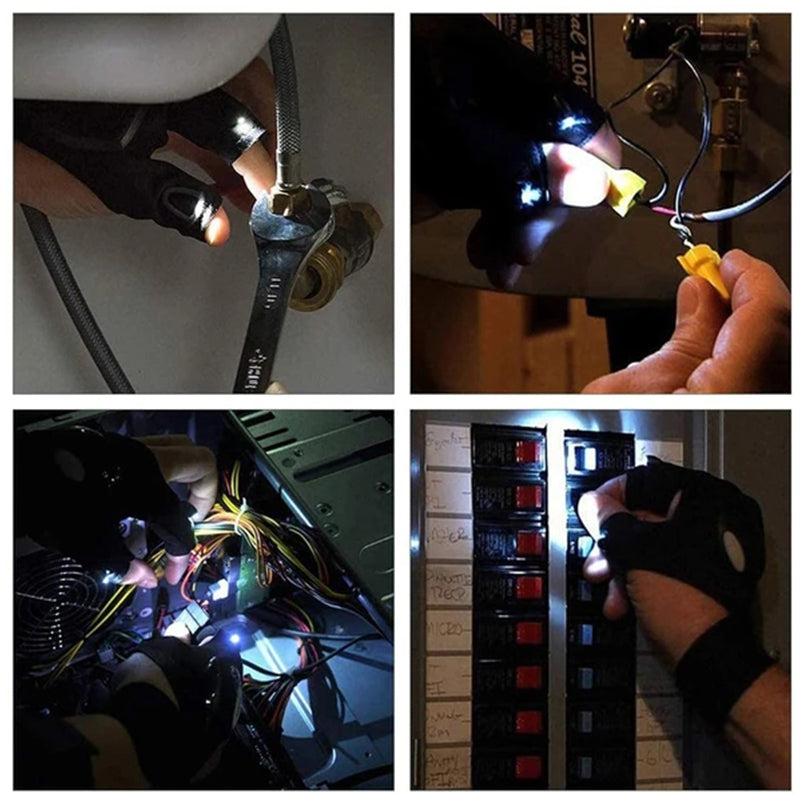 Colorful LED Light Up Gloves