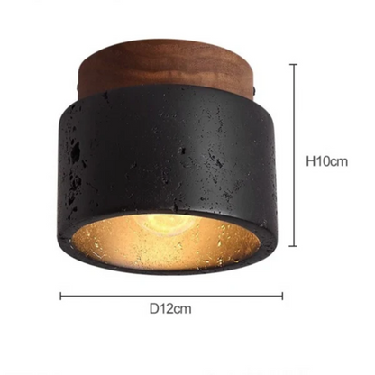 Rustic Stone Effect Ceiling Light