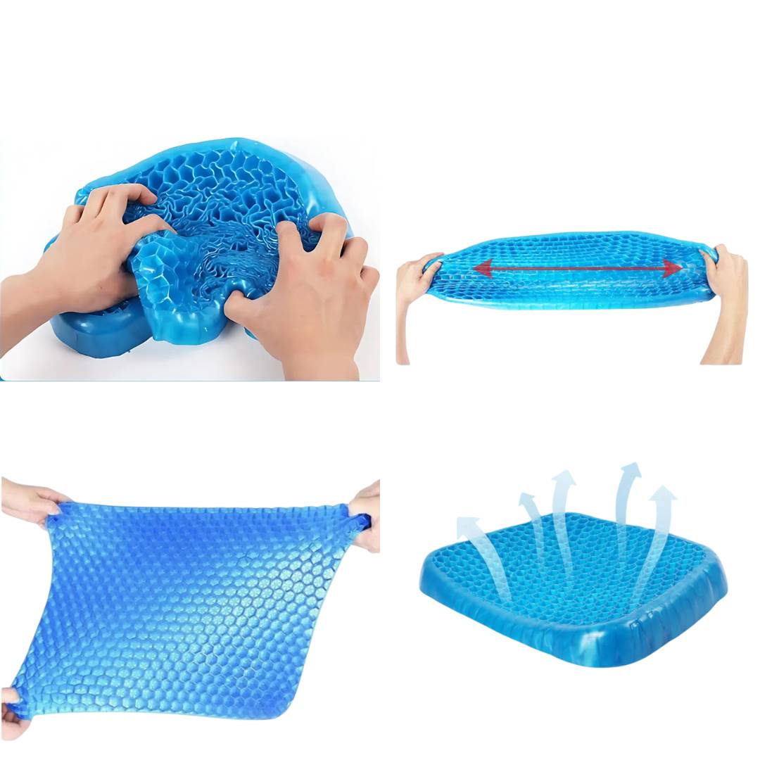 Comfortable Gel Seat Cushion for Back Pain Relief
