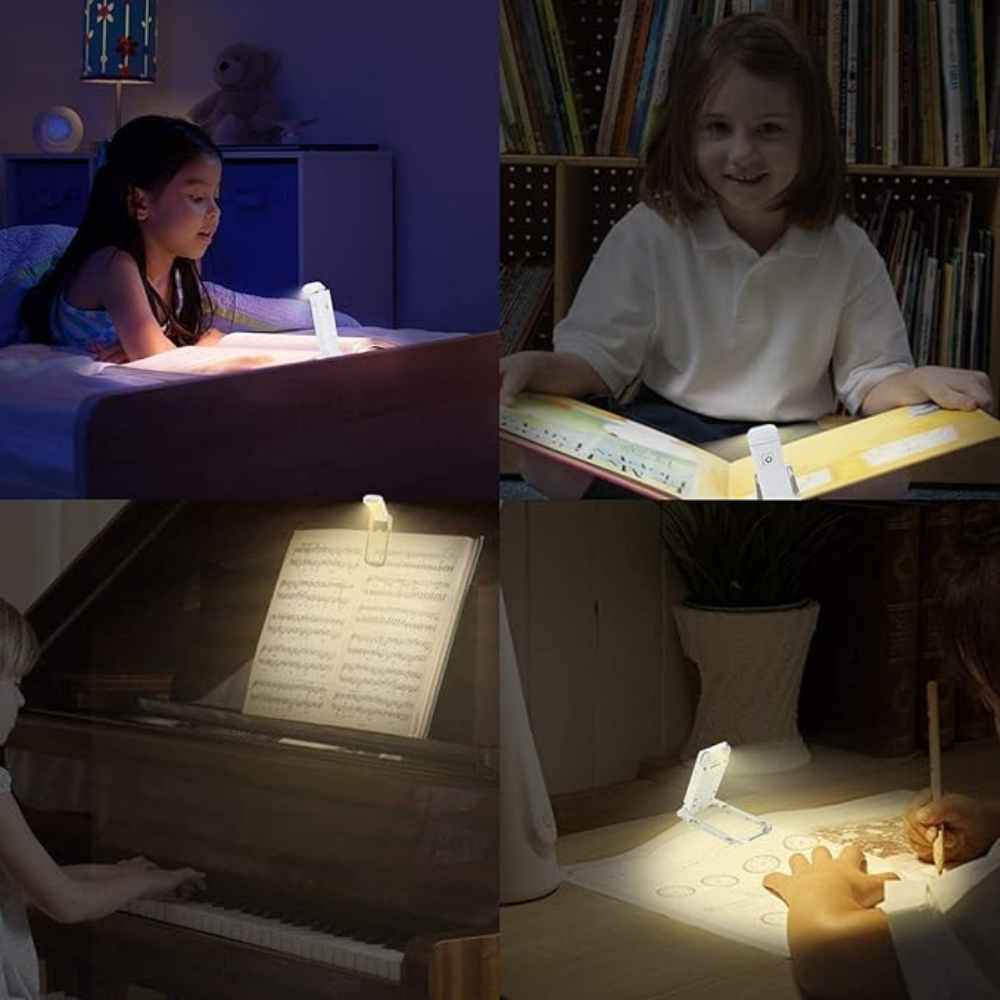 Portable LED Reading Lamp, Rechargeable Clip Light
