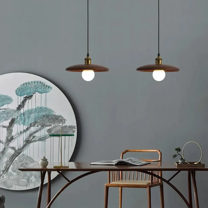 Simple Wood LED Hanging Light