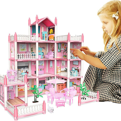 Fesara Fairy Tale Dollhouse Kit with LED Lights