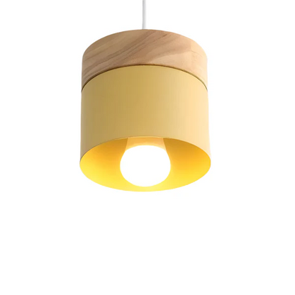 Kid's Room Wooden Hanging Lamp Reading Light