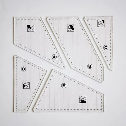Easy Sewing Template Kit with Non Slip Fabric Cutter Guide