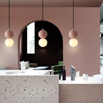 Modern Glow LED Pendant Light in Black and White