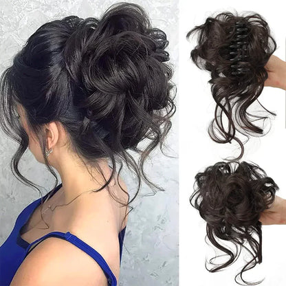 Fesara | Bouncy Bun Hair Extension - Easy Clip in Hairpiece