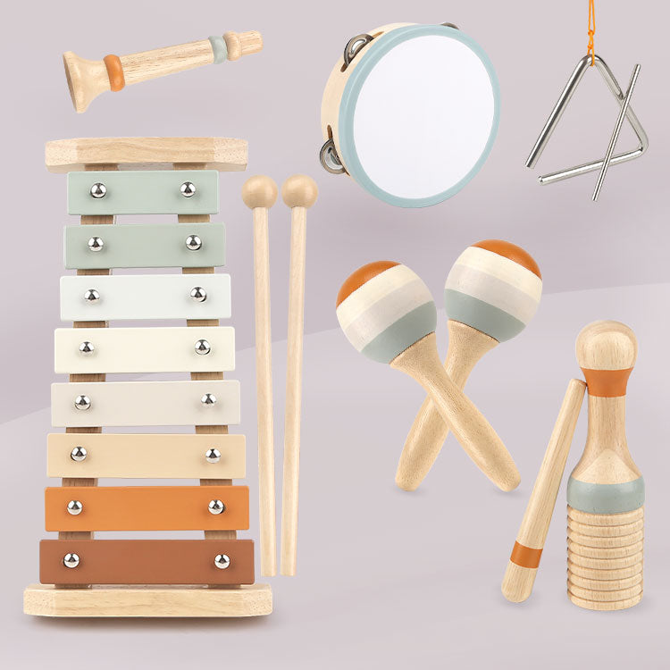 Fun Kids Musical Instrument Set Wooden Educational Toys - Fesara