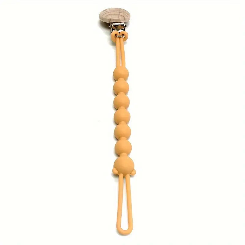 Soft Baby Pacifier Clip with Bear Charm - Fesara