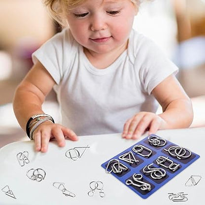 Challenging Metal Puzzle Brain Teaser Ring Toy
