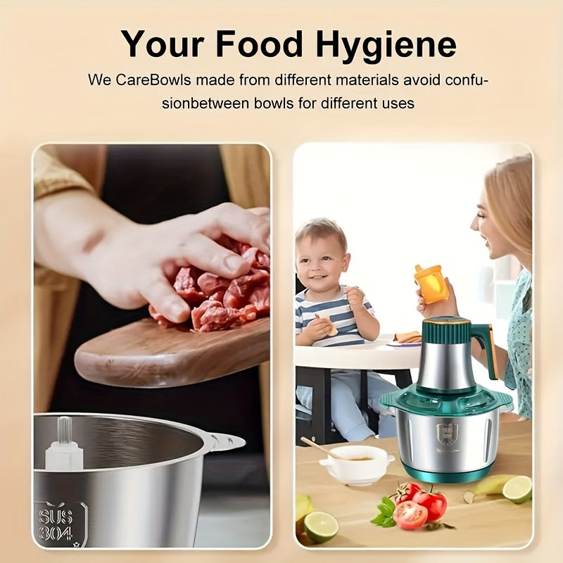 Fast Stainless Steel Food Chopper & Meat Grinder