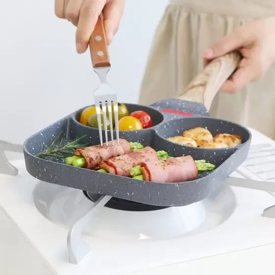Multi Cooker Pot with 3 Compartments
