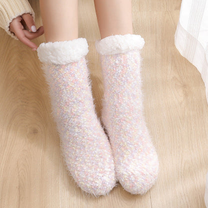 Cozy Non Slip Crew Socks - Fesara
