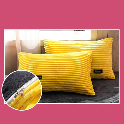 Plush Corduroy Velvet Comforter Bed Set
