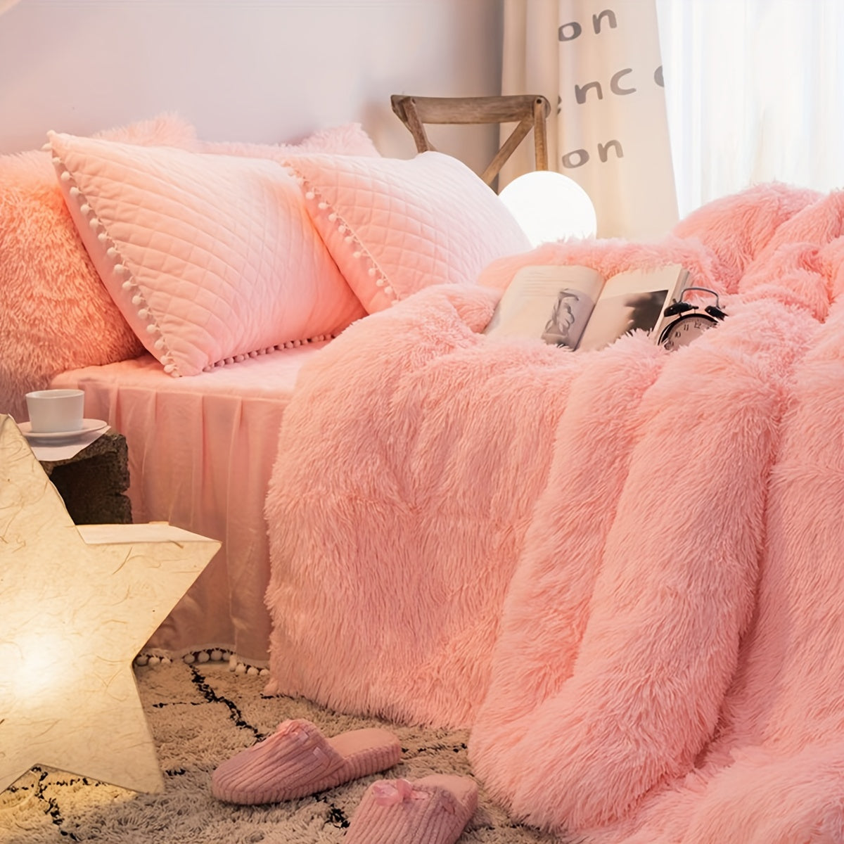 Soft Plush Velvet Duvet Cover Set for Cozy Bedding