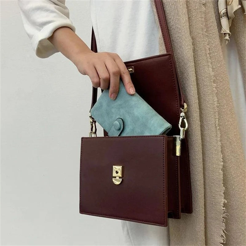 Compact Ladies Leather Fold Wallet