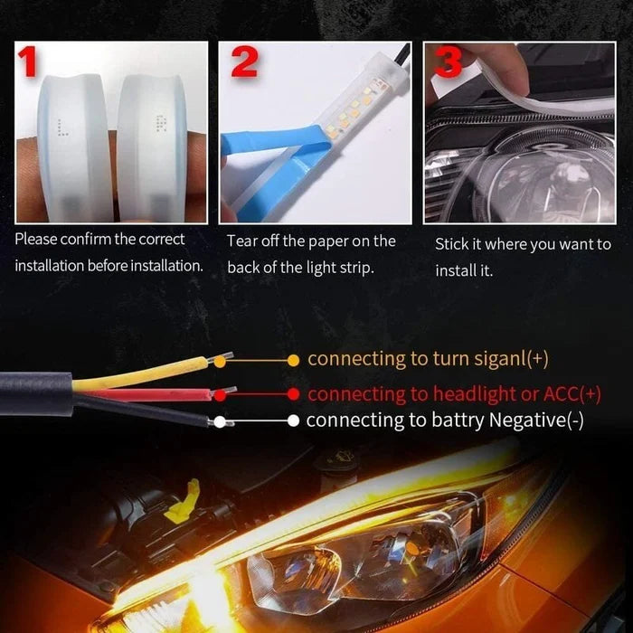 Easy Fit LED Day Night Running Light Strip