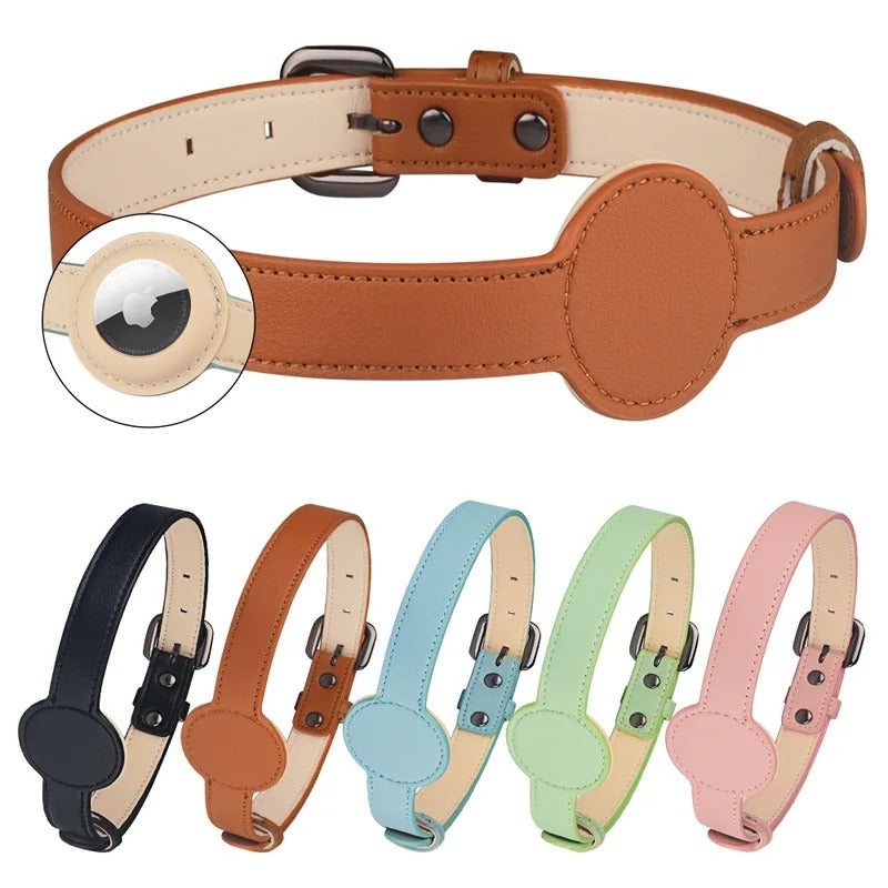 Premium Dog Collar with AirTag Tracker