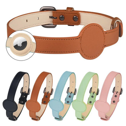 Premium Dog Collar with AirTag Tracker